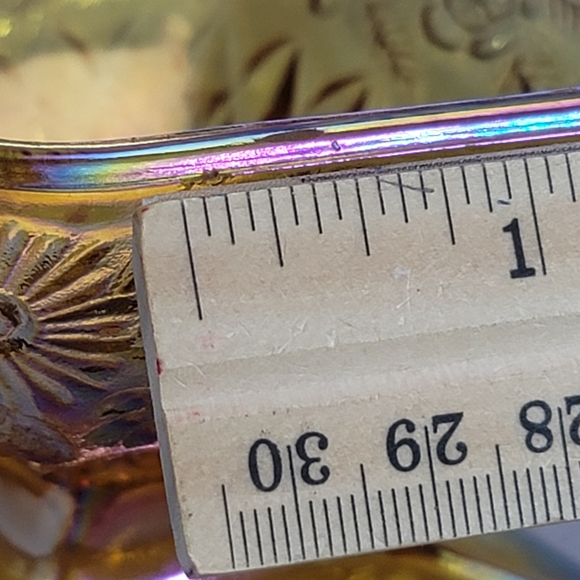 (2) Carnival Glass Iridescent Candy Dish - Picture 15 of 16